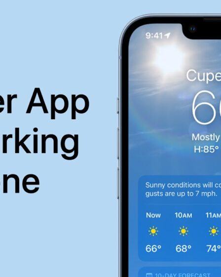 Weather app not working on iphone